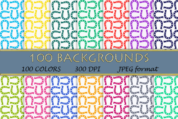 100 Horseshoe Digital Papers: A Versatile Resource for Creative Professionals