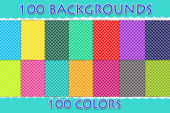 100 Mermaid Scales Digital Paper: A Creative Resource for Designers and Artists