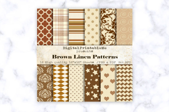 Brown Linen Digital Paper Shabby Pattern: Elevating Creativity in the Digital Age