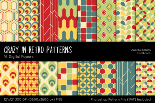 Crazy in Retro Digital Papers: A Versatile Resource for Creative Projects