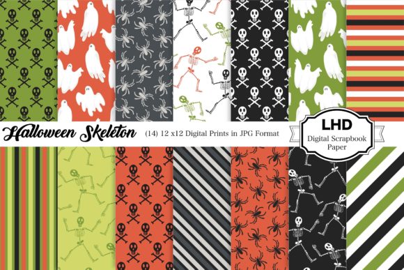 Digital Paper Skeleton Halloween: A Versatile Resource for Creative Projects