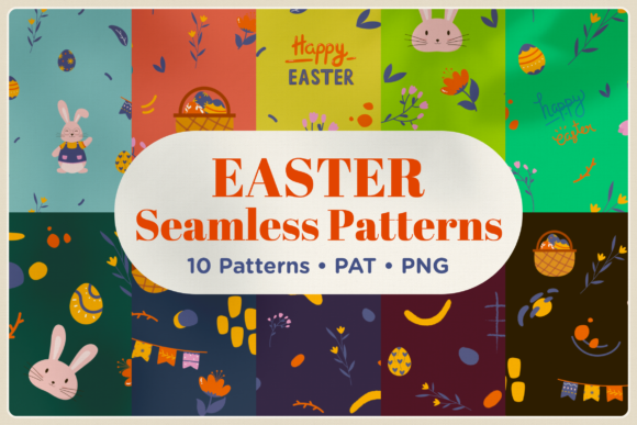 Easter Holiday Seamless Pattern