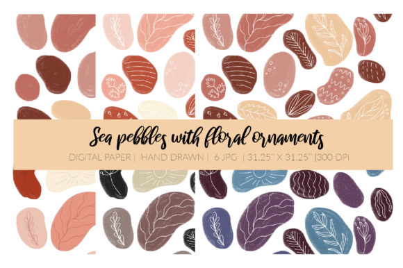 Ethnical Boho Sea Pebbles Stones