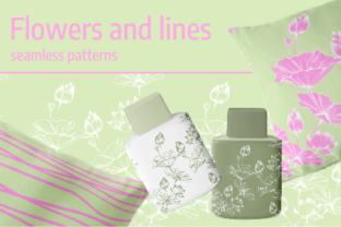 Flowers and Lines: A Versatile Vector Pattern Set for Designers and Creators