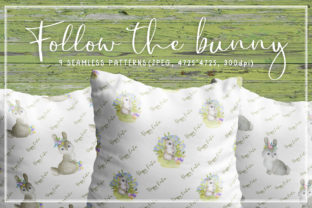 Follow the Bunny Watercolor Easter Seam