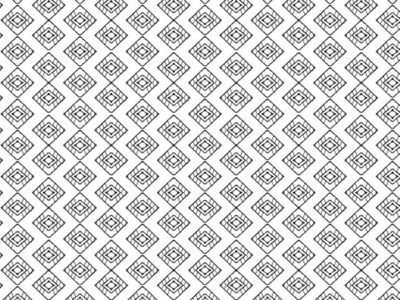 Fractal Pattern Square Horizontal