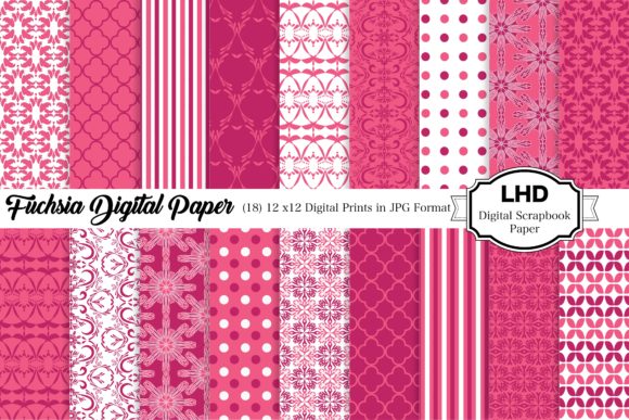 Fuchsia Pink Patterned Designs