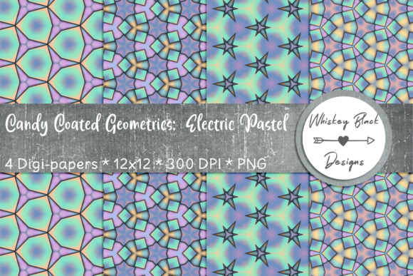 Geometric Electric Pastel Candy Papers