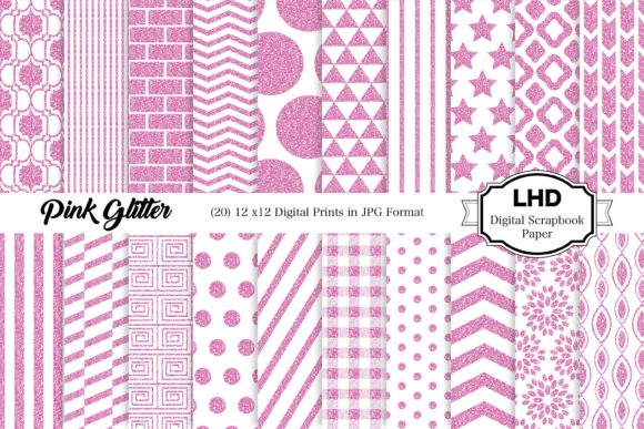 Glitter Pink Digital Paper Pack: A Creative Resource for Design Enthusiasts