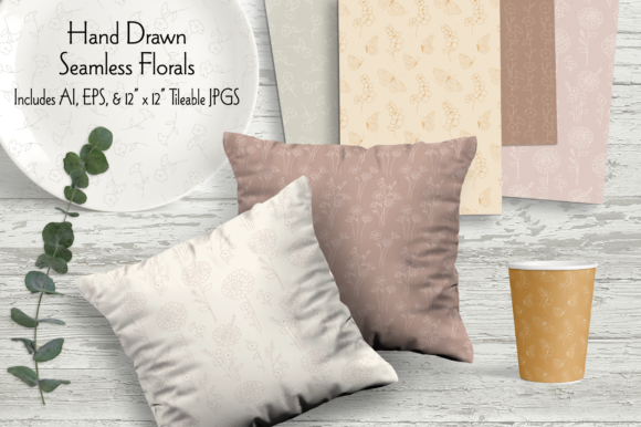 Hand Drawn Seamless Florals: A Versatile Resource for Designers