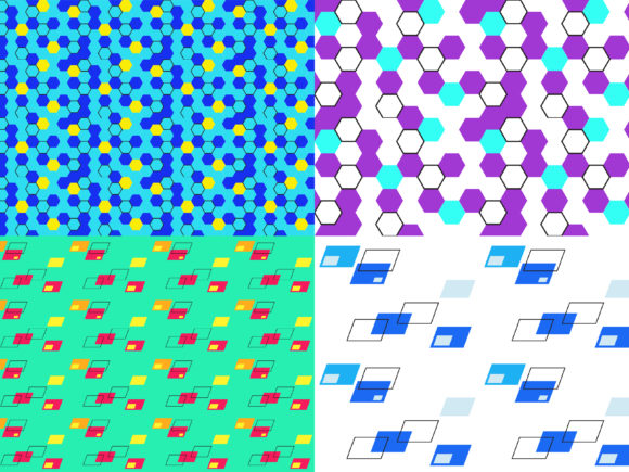 Hexagon Elegan Seamless Patterns