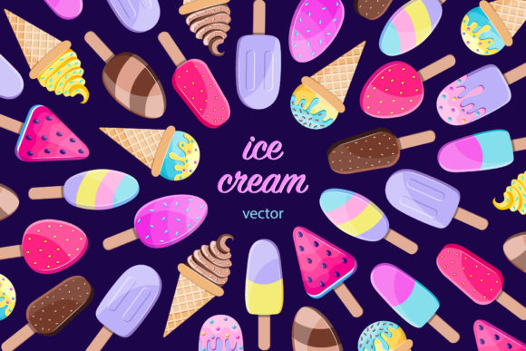 Ice Cream. Vector.: A Creative Resource for Designers and Artists