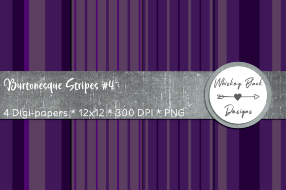 Purple Gothic Stripes 4
