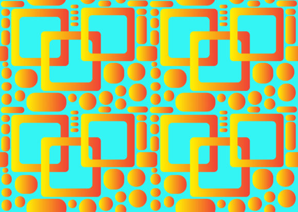 Seamless Pattern Abstract Square Circle