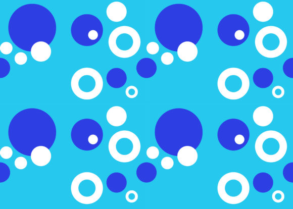 Seamless Pattern Blue Circle