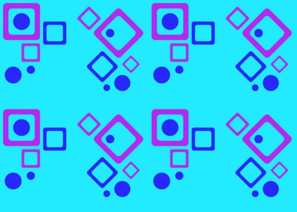 Seamless Pattern Purple and Blue Collection