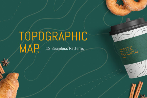 Seamless Topographic Map: A Versatile Design Asset for Creatives and Professionals