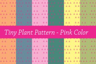 Tiny Plant Pattern Pink