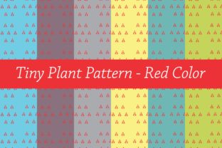 Tiny Plant Pattern - Red: A Versatile Design Asset for Creative and Professional Workflows