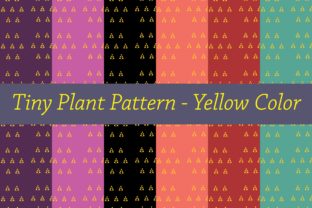 Tiny Plant Pattern Yellow: Strategic Use for Design and Branding