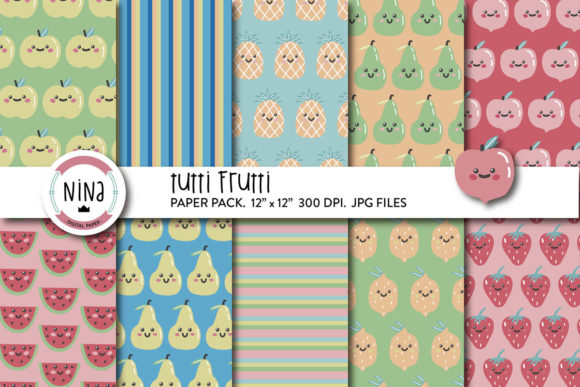 Tutti Frutti Wrapping Paper, Fruits: A Digital Design Revolution for Creative Professionals