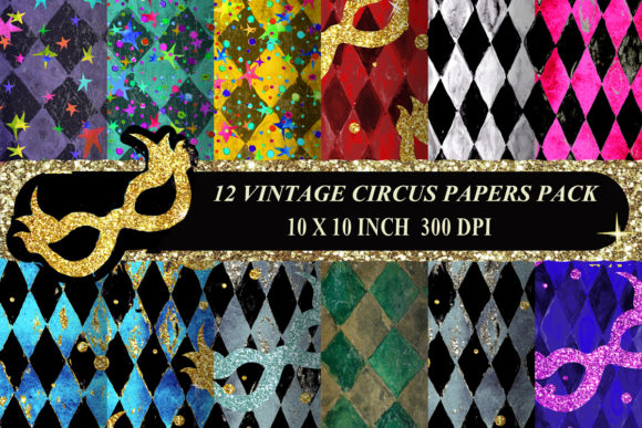 Vintage Style Carnival Papers Pack: A Versatile Resource for Creative Projects
