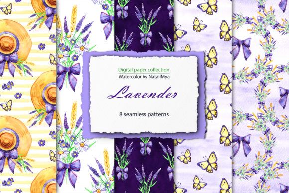 Watercolor Lavender Digital Paper: A Creative Resource for Designers and Artists